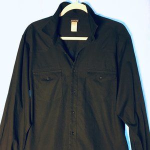PATAGONIA men's L black Western button up shirt